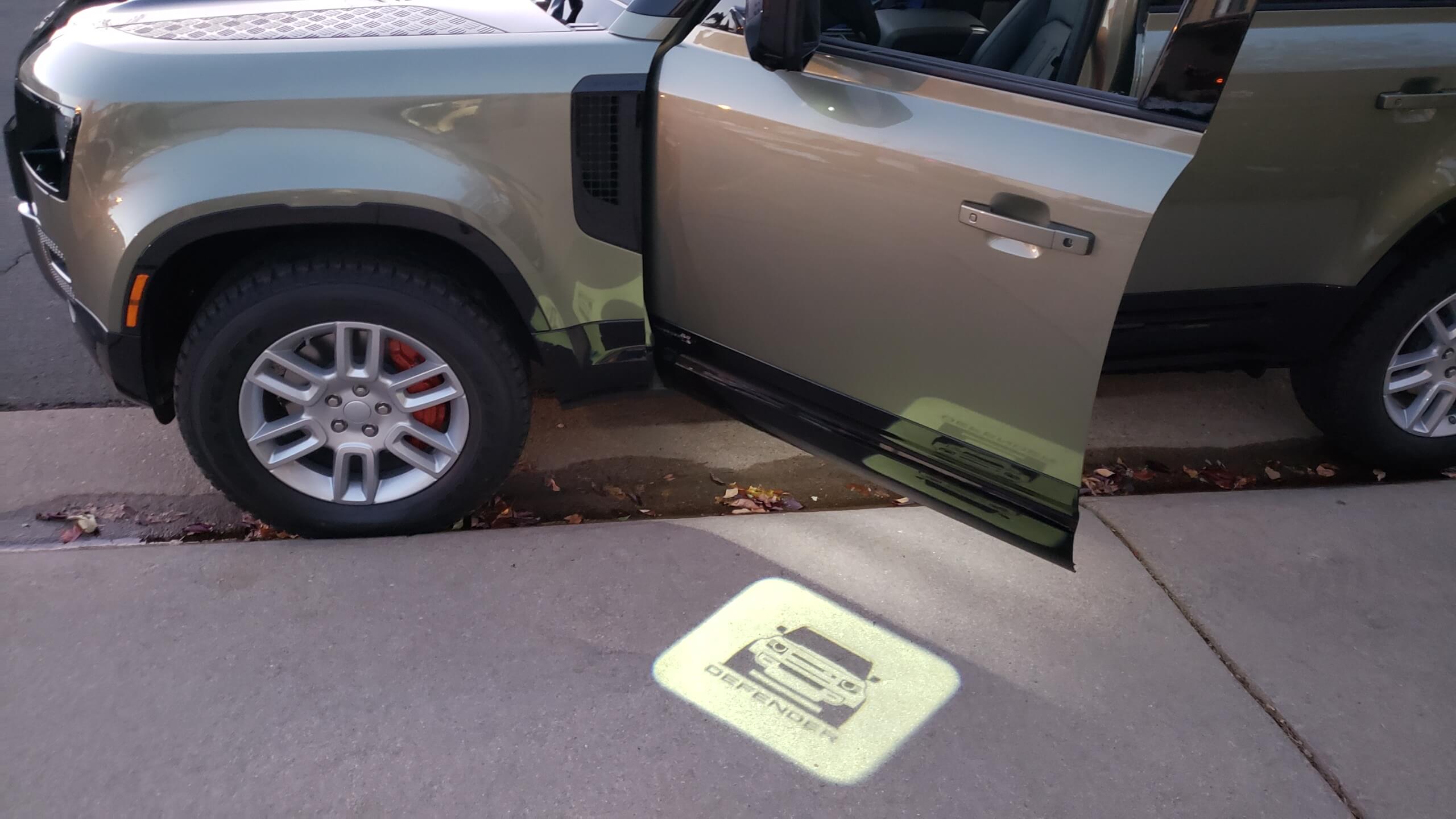 Neat door puddle light feature